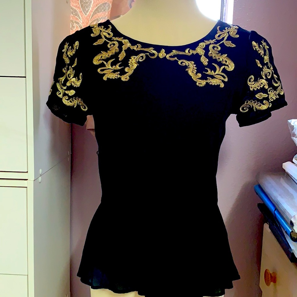NEW black see thru back